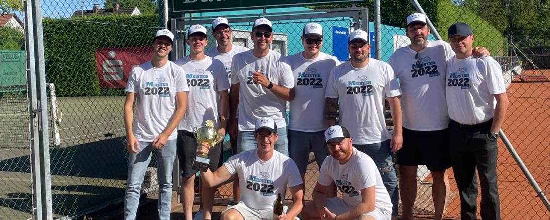 Das Bild zeigt die Herrenmannschaft des TC Bäumenheim.