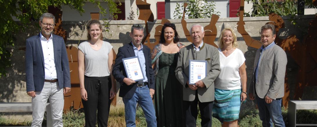 Auszeichnung des Via Claudia Augusta Fernradwegs