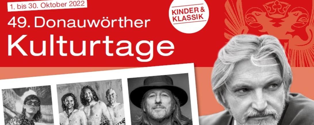 Das Bild zeigt das Plakat der Donauwörther Kulturtage.
