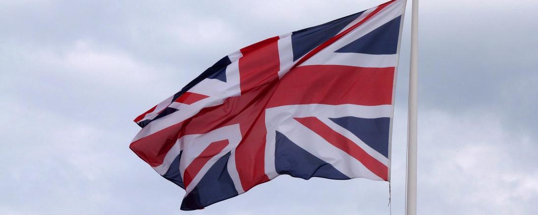 Das Bild zeigt die Flagge von England.