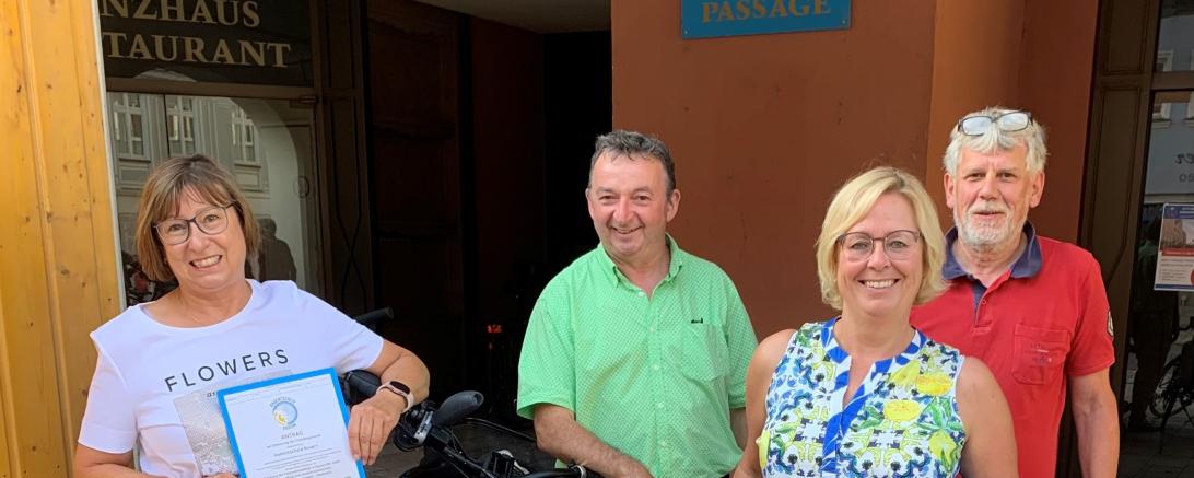 Auf dem Bild zu sehen (von links): Brigitte Kundinger-Schmid, Albert Riedelsheimer, Bärbel Stahl, Johannes Thum.