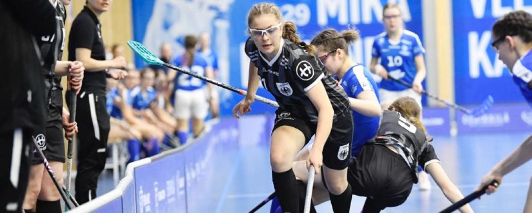 Emma Luxenhofer im Testspiel gegen die finnische Auswahl.