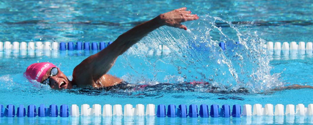 Das Bild zeigt Claudia Koch bei den Deutschen Meisterschaften.
