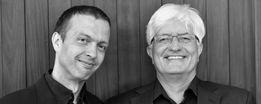 Das Bild zeigt Thomas Meyer und Rolf Most.