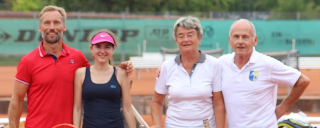 Das „Präsidenten-Doppel“ mit links Dr. Georg Hoblik und Livia Karall (PTK) und rechts Sibylle Lutzkat und  Hermann Schröder (TCD).