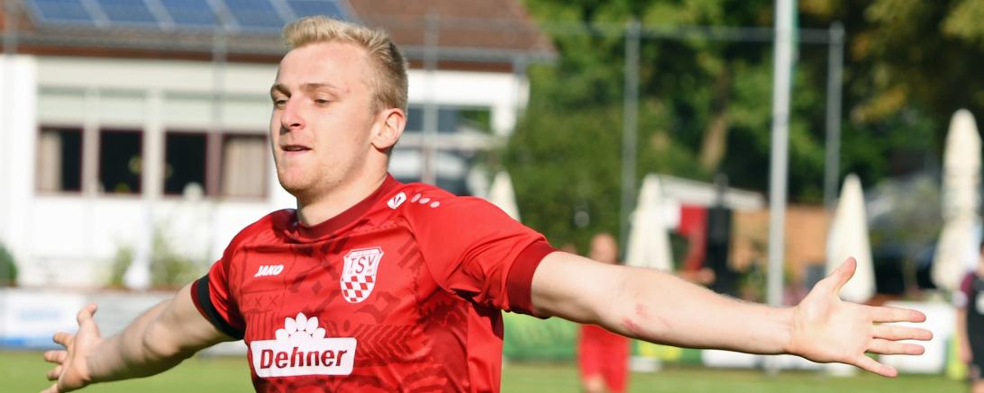 Jonas Greppmeir nach seinem Tor. 