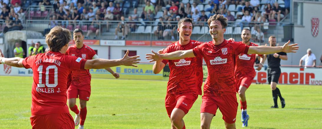 Lukas Gerlspeck nach seinem Tor zum 1:0