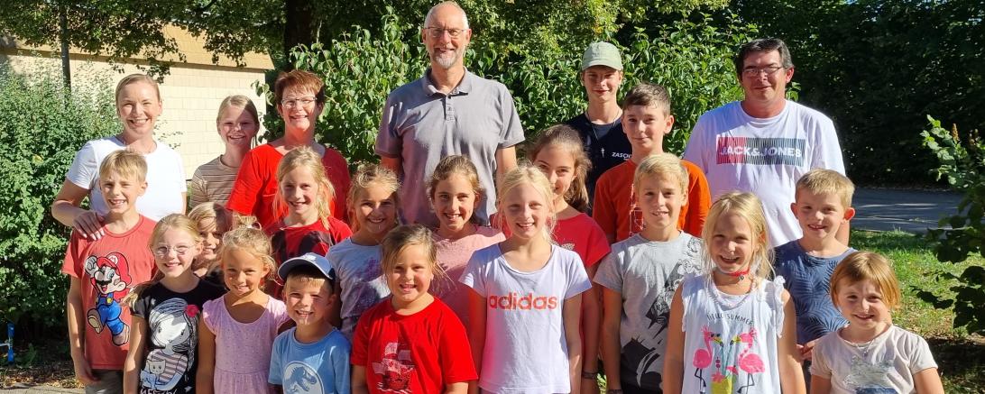 Die teilnehmenden Kinder des Ferienprogramms der Harburger SPD. 