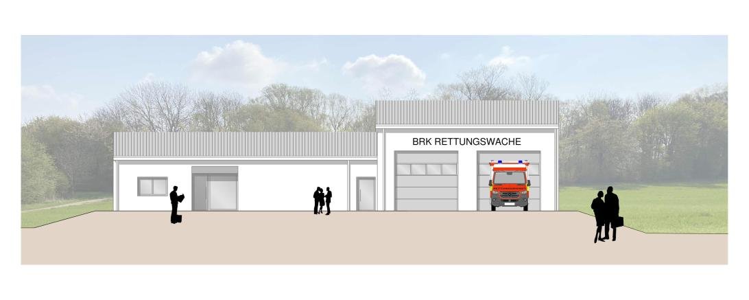 Die neue Rettungswache in Rain. 