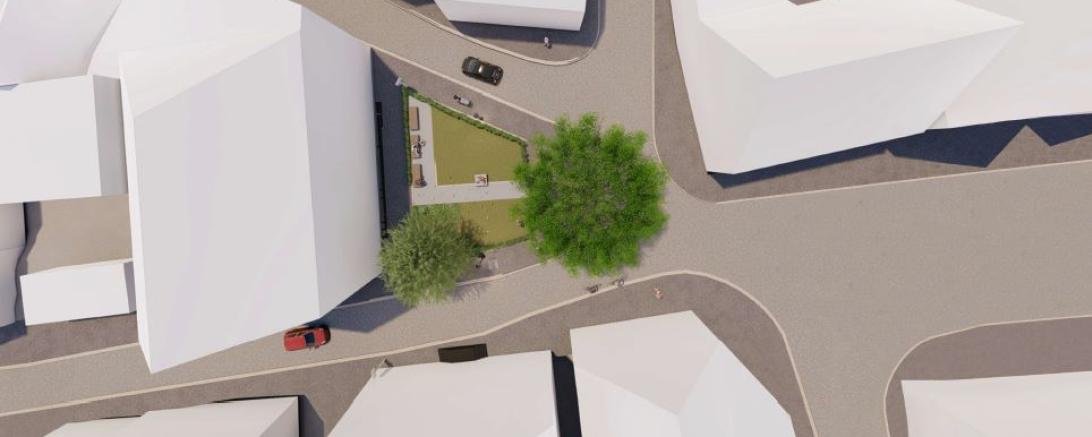 Gerd-Müller-Platz Vogelperspektive 