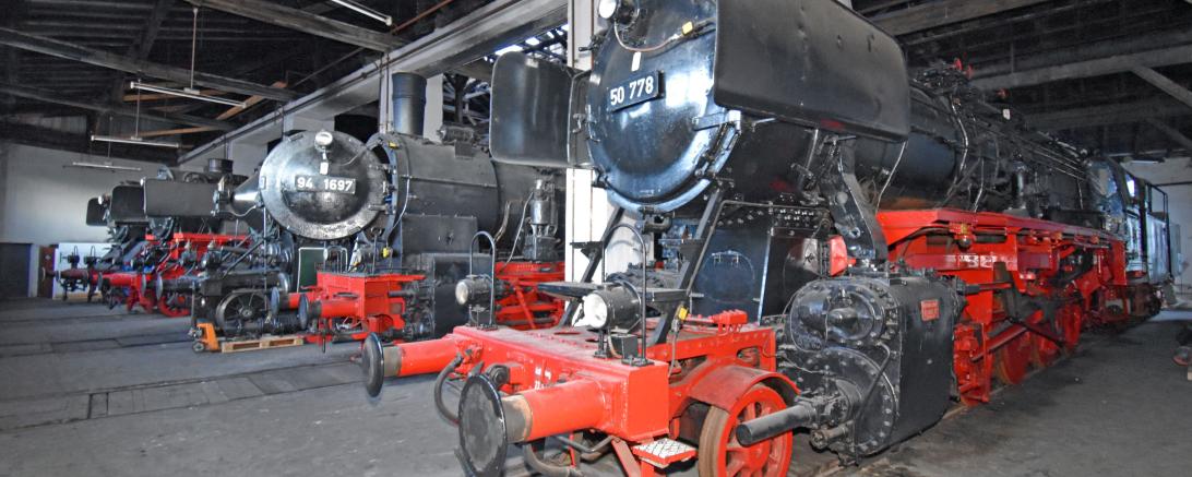 Lok des Bayerischen Eisenbahnmuseums. 