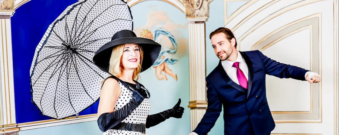 Die Musical-Stars Stefanie Hertel und Stuart Sumner.