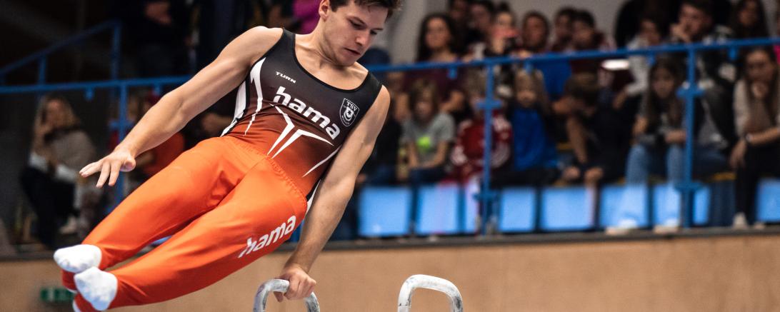 Manuel Neumeier konnte in diesem Jahr mit seiner Pferdübung schon einige Punkte erturnen.