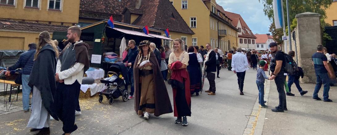 Historisches Stadtmauerfest in Nördlingen. 