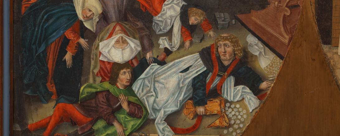 Nördlinger Hostienwunder, Detail aus dem Taigaltar von 1518