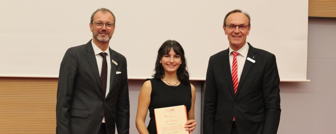 Sophia-Noemi Haala wurde mit dem Jugendleistungspreis in der Kategorie "Musik" ausgezeichnet. 
