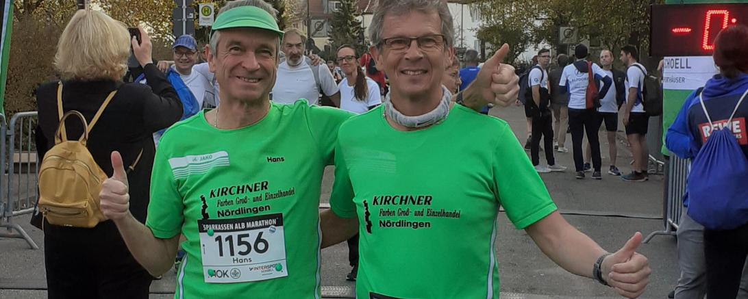 Hans Niederhuber und Bernhard Satzenhofer kurz vor dem Start.