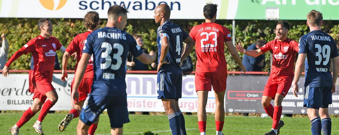 Kevin Gutia (Nr. 23) nach seinem Treffer