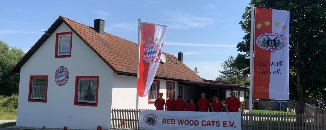 Im Bild ist das Vereinsheim der Red Wood Cats in Otting zu sehen