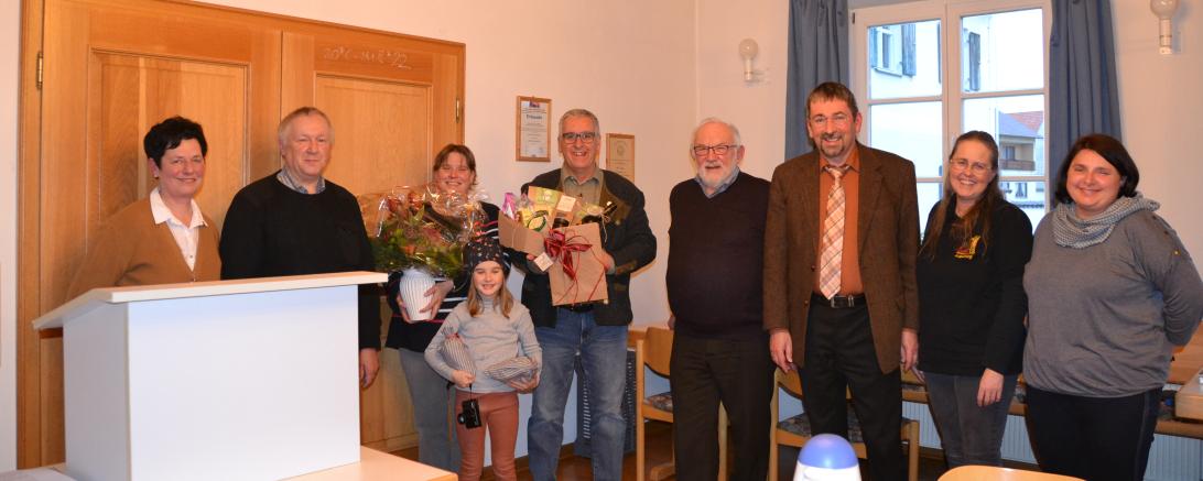 Diözesanleiter Klaus Probst bei den Neuwahlen in Donauwörth.