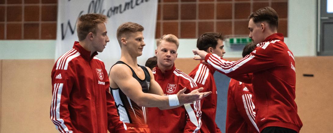 Die TSV Sportler (v.l.): Julius Hartrich, Sascha Wilhelm, Bastian Bonack und Karl Becker.