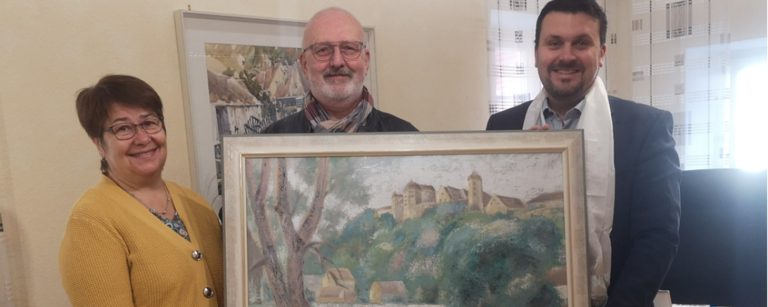 Überreichung des Gemäldes 