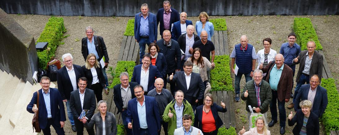 Die Mitglieder des interkommunalen Netzwerks Flächensparen im Landkreis Donau-Ries. 