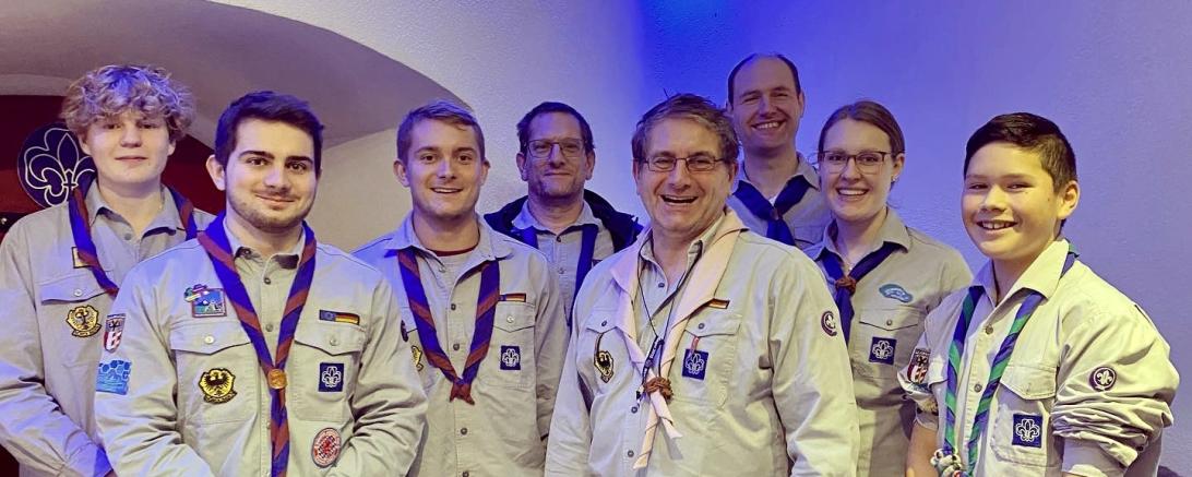 Die Vertreter des Nördlinger Pfadfindervereins.