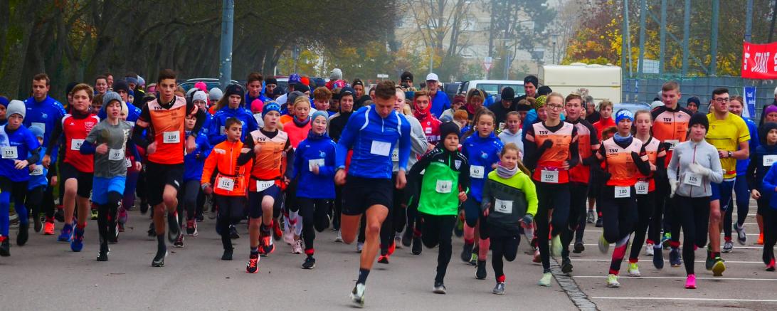 Die Teilnehmer kurz nach dem Startschuss für die Kurzstrecke.