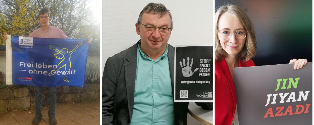 Die Vorstandschaft der Grünen spricht sich gegen Gewalt an Frauen aus.