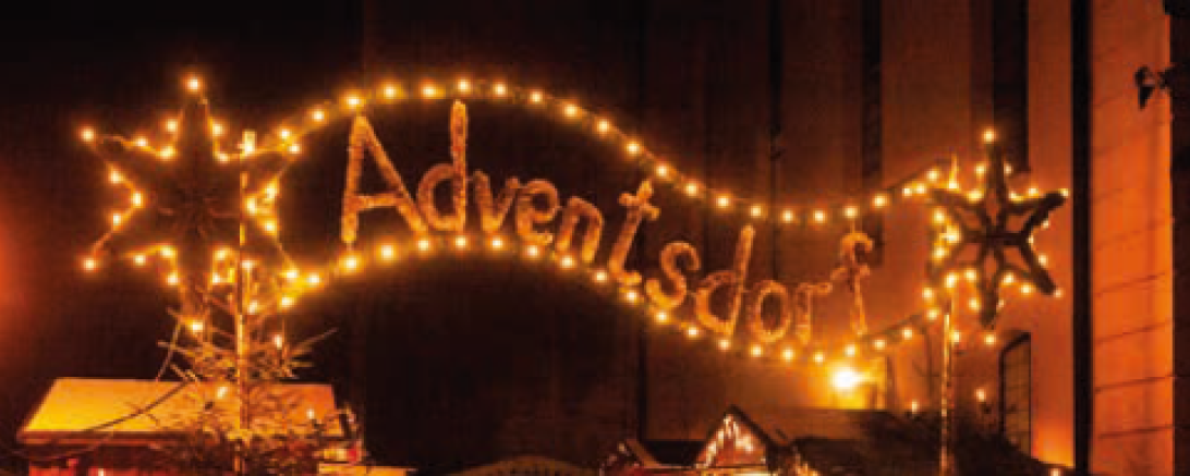 Trüdinger Adventsdorf.