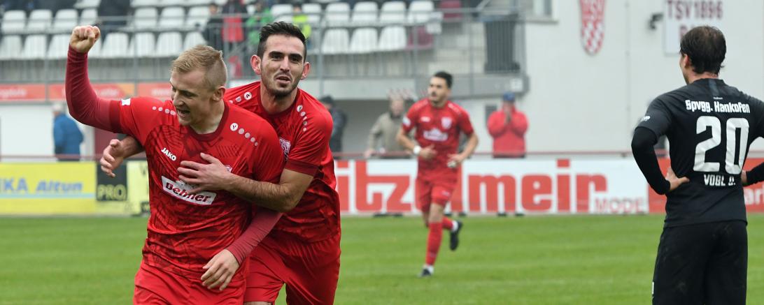 Der Jubel nach dem Führungstor.