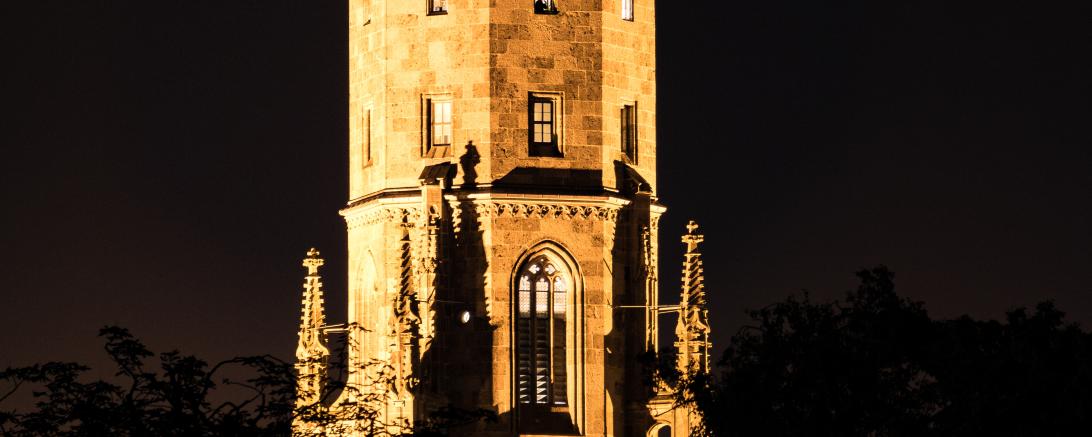 Der Ausblick vom Turm Daniel in der Adventszeit ist besonders schön.