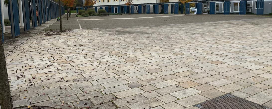 Der Bäumenheimer Marktplatz. 