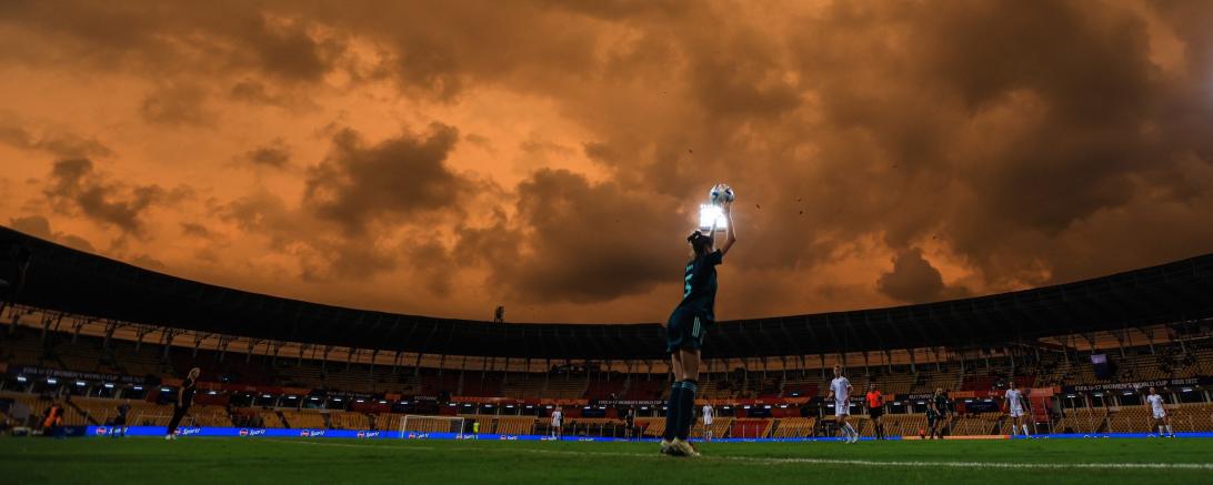 Antonia Dehm bei der U17-Weltmeisterschaft in Indien.