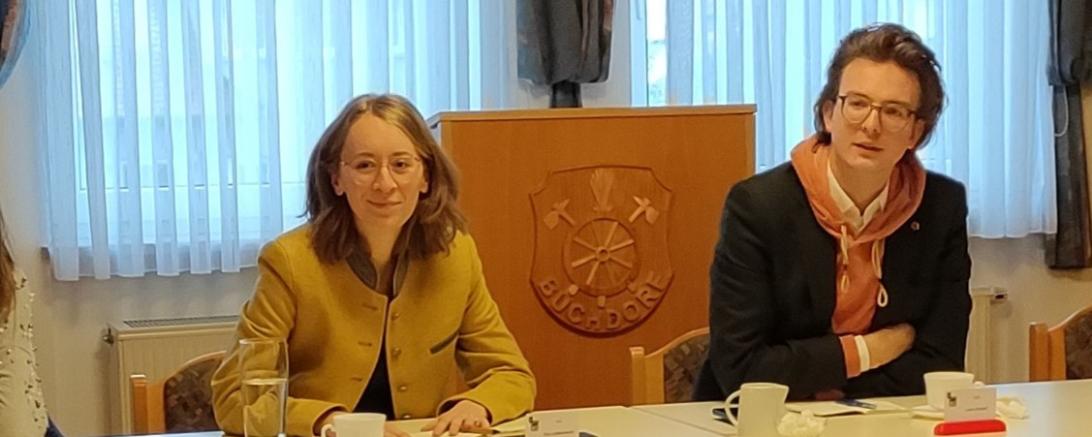 Auf dem Bild zu sehen: Eva Lettenbauer und Leon Eckert. 