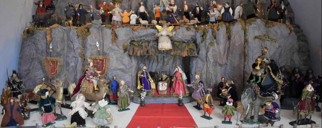 Bei der kleinen Krippenschau im Donauwörther Heimatmuseum ist eine Barockkrippe zu sehen.