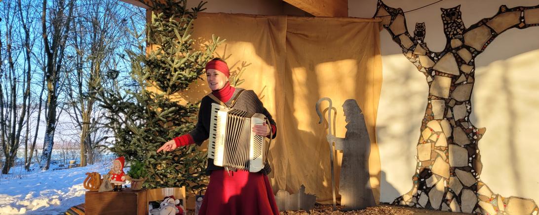 Ein Winternachmittag in Blossenau.