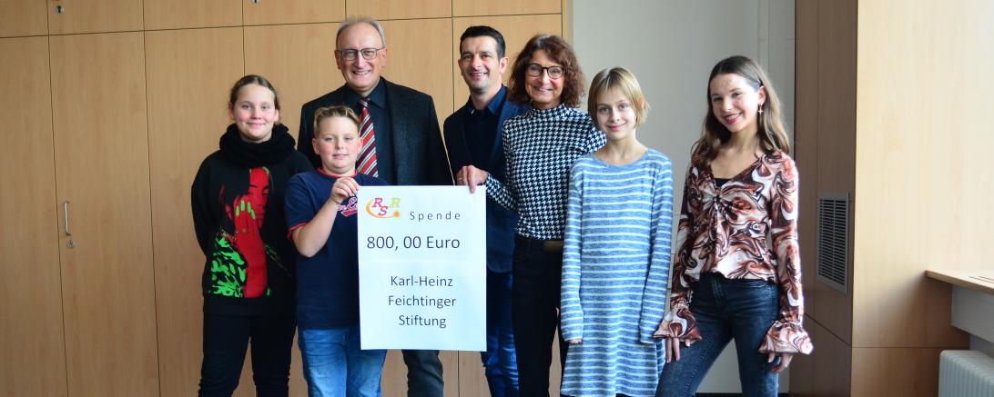 Spendenübergabe Realschule Rain 
