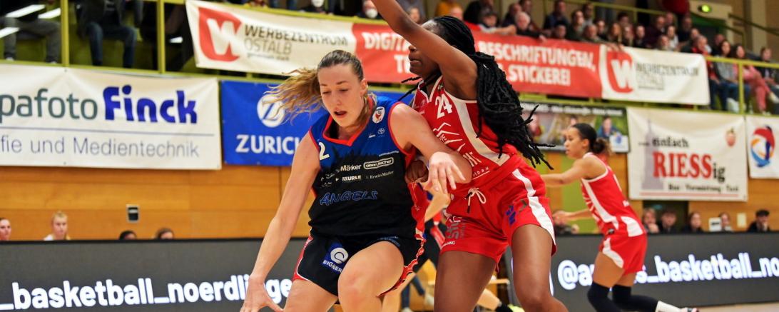 Johanna Klug war am Sonntag für Freiburg kaum zu stoppen. Mit einer beinahe makellosen Wurfbilanz hatte sie einen entscheidenden Anteil am Angels-Sieg.