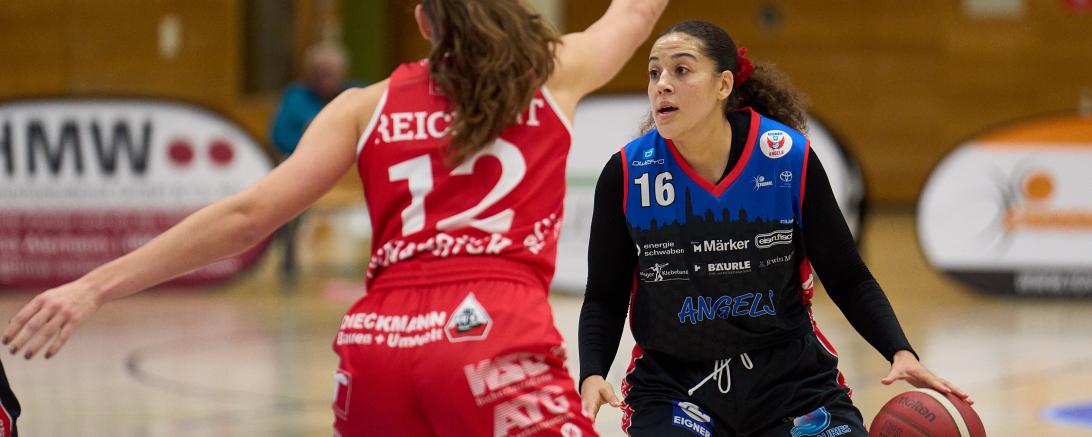 Im Bild ist die Basketballspielerin Anissa Pounds aus Nördlingen zu sehen.