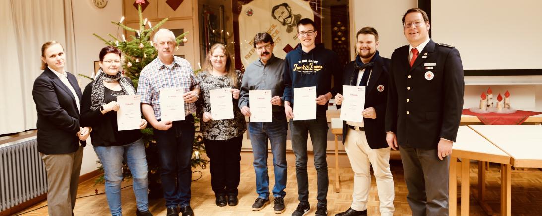 (v.l): Sylvia Windisch, Sabine Lindner, Bernd Bügelsteiber, Katrin Friedel, Wolfgang Friedel, Lukas Baalß, Jannis Rauh, Norbert Jawansky.