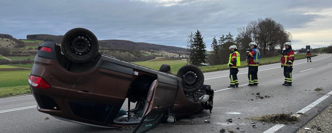 Verkehrsunfall auf der B25
