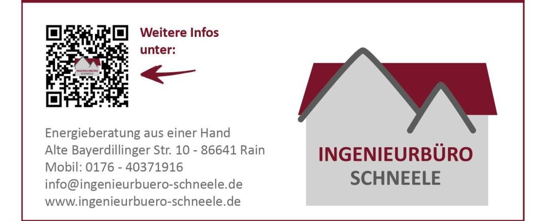 Energieberatung Schneele Anzeige