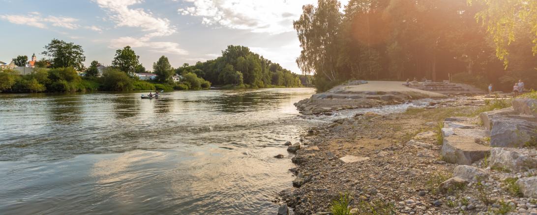 Naueinmündung in die Donau