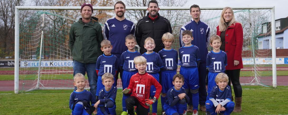 Von links (hinten): Offinger Martin (Mitarbeiter Firma Thannhauser), Ackermann Philip, Oettle Charly, Westphal Christian, Stanzel Brigitte (Mitarbeiterin Firma Thannhauser)                 