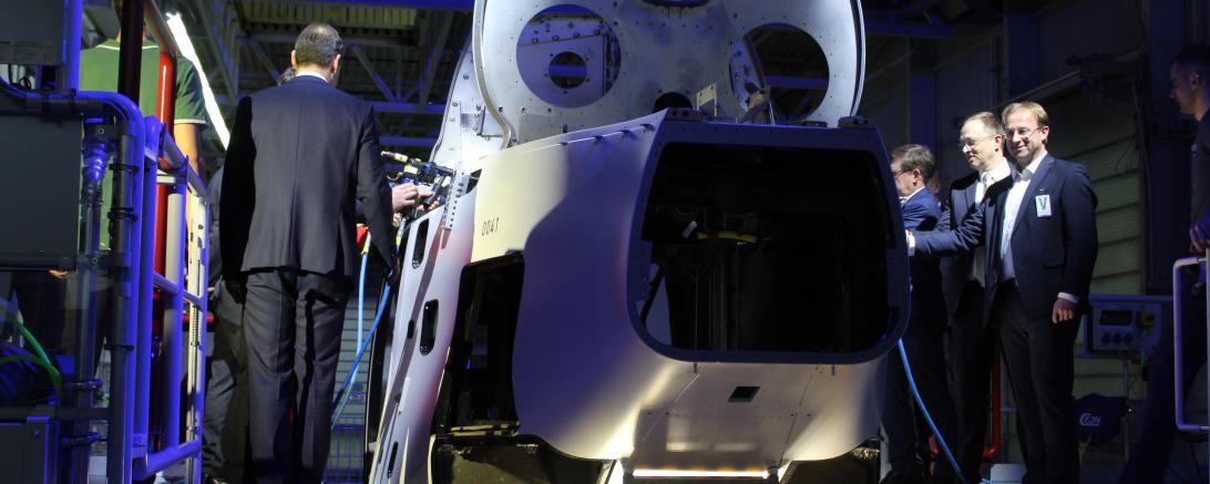 Einweihung Fertigungshalle Airbus 