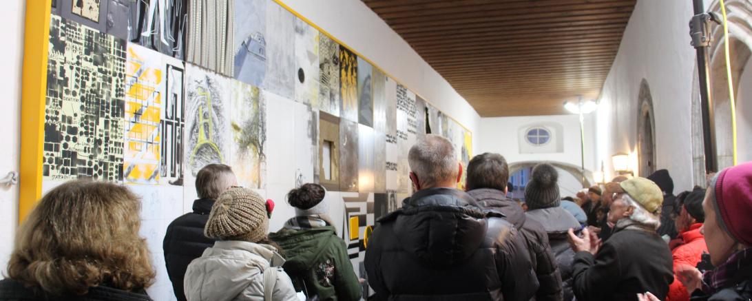 Archivbild von der Eröffnung des künstlerisch gestalteten Durchgangs 2019.