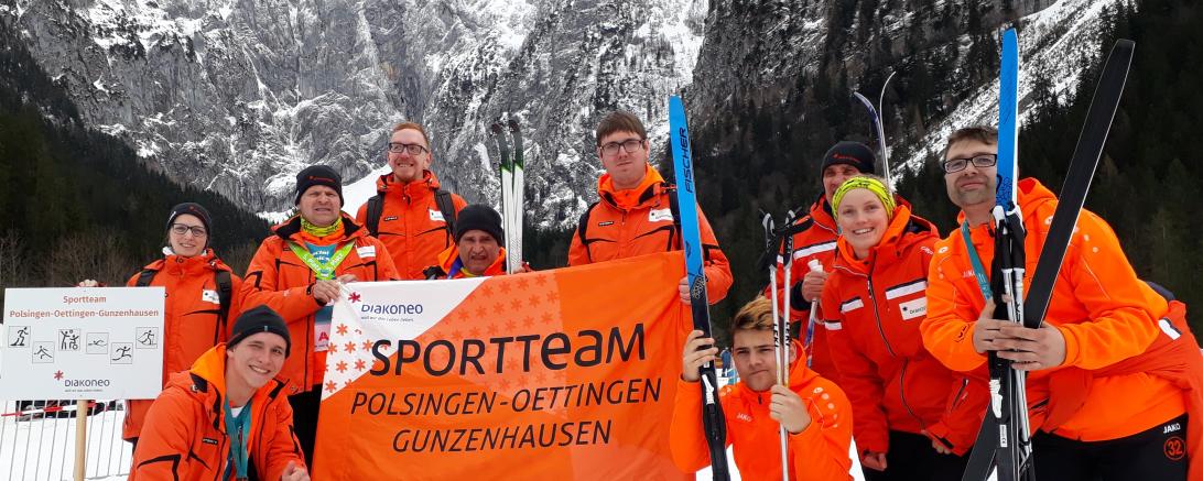 Das Sportteam Polsingen-Oettingen-Gunzenhausen bei den letzten Special Olympics Winterspielen 2020