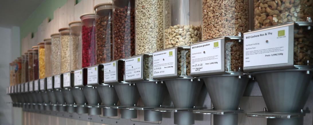 Unverpackt Einkaufen ist im Trend und schont die Umwelt.